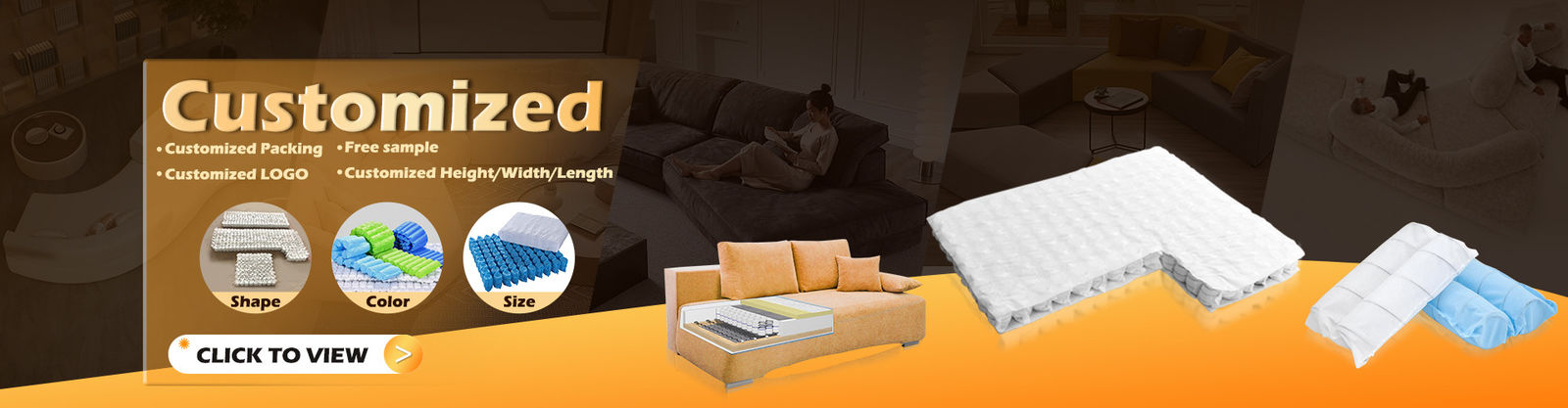 Taschenfeder für Kissen