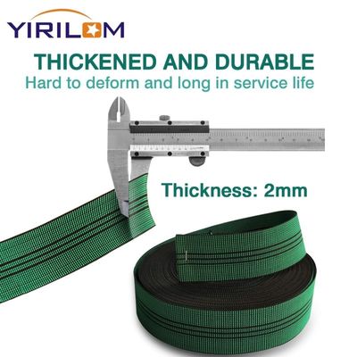 Zusammengestellte Grüne 7cm Stretch PP Sofa Gürtel Rand Bandbands 5cm Polstermöbel Sofa Elastische Webbing Gürtel