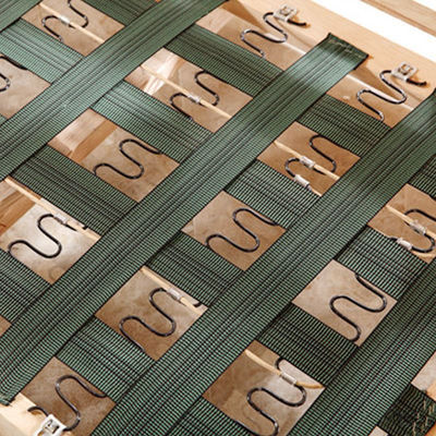 Schwarze Zickzack-Feder für Sofasitz mit angepasster Bogenhöhe 16-35mm Breite und galvanisierter Oberfläche