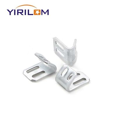 Moderne Edelstahl Halbkunststoff überzogen 4 Löcher Feder Klemm für Sofa Hardware Zubehör