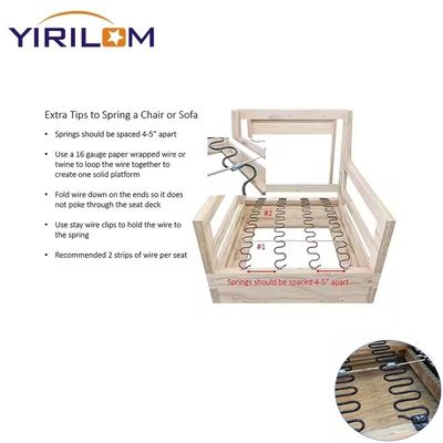 Hochwertige Federstahl-Zickzackfeder mit 50 mm Höhe und kundenspezifischer Länge für Sofasitzunterstützung