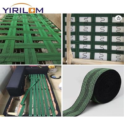 1.5mm Dicke 50% Stretch Sofa Webbing Gürtel mit Polypropylenfaser & Gummi für Möbelreparatur
