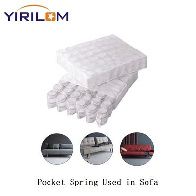 Customisierte 1,8 mm 2,0 mm Stahldrahtsofa Taschenfeder für Sofa mit Gewebe und individuellem Taschendesign
