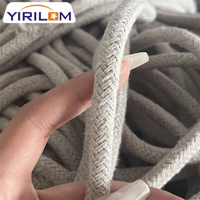 China Row Material Hersteller Baumwollseile kundenspezifische 3 mm dicke graue natürliche handwerkliche Baumwollseile