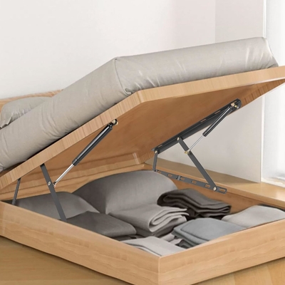 Anpassbarer 600-mm-Bett-Hebemechanismus Gasfeder-Stützscharnier Bett Sofa Stauraum sparen
