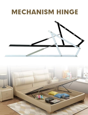 Anpassbarer 600-mm-Bett-Hebemechanismus Gasfeder-Stützscharnier Bett Sofa Stauraum sparen