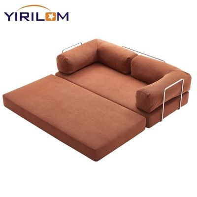Hochwertiges Modularsofa Bett Multifunktionales Klappcouch Set Schwamm Teak Kompression Wohnzimmer Wohnzimmermöbel