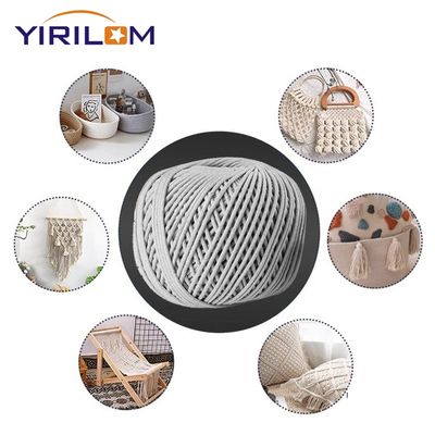 Billiger Preis 3mm-10mm Warmverkauf Fabrik Diy Verpackung Landwirtschaft Natur Umweltschutz Baumwolle Seil