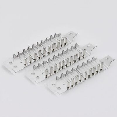 5 Löcher Zink beschichtet Halb-Plastik-Bedeckt Federclip für Sofa Zig Zag Federn