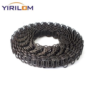 Schwarze Zigzag-Flügel Galvanisierte Rollsofa Serpentin-Flügel