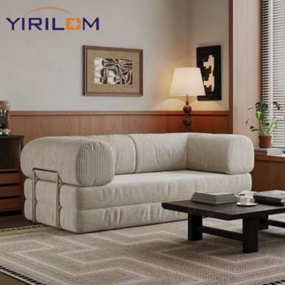 Guter Preis Moderne Modulsofa aus Grauem Leder mit Vakuumkompression für Wohnzimmer Online
