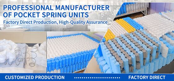 Unabhängige Quellen Matratze Taschenquelle mit hochkohlenstoffhaltigem Stahldraht und nicht gewebten Stoffabdeckung