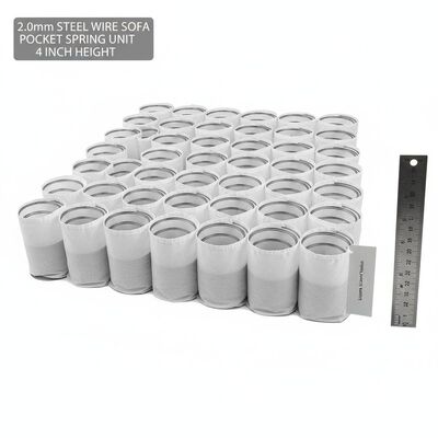 2,0mm Stahldraht 4'' Höhe Ergonomische Komfort-Sofataschenfederkern für verbesserte Unterstützung