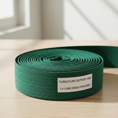 Guter Preis 1.4mm-1,5mm Dicke Polypropylen Gummi Sofa Webbing mit hoher Haltbarkeit für Möbel Unterstützung Online