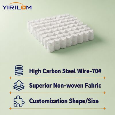 1.8mm High Carbon Steel Micro Pocket Spring für Sofakissen mit leichtem Design und anpassbarer Größe