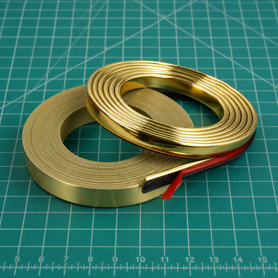 Guter Preis Gold-PVC-Kantenbandband mit mattem Metallveredelung 13 mm Breite 2,8 mm Höhe für Möbelkantenverkleidung online
