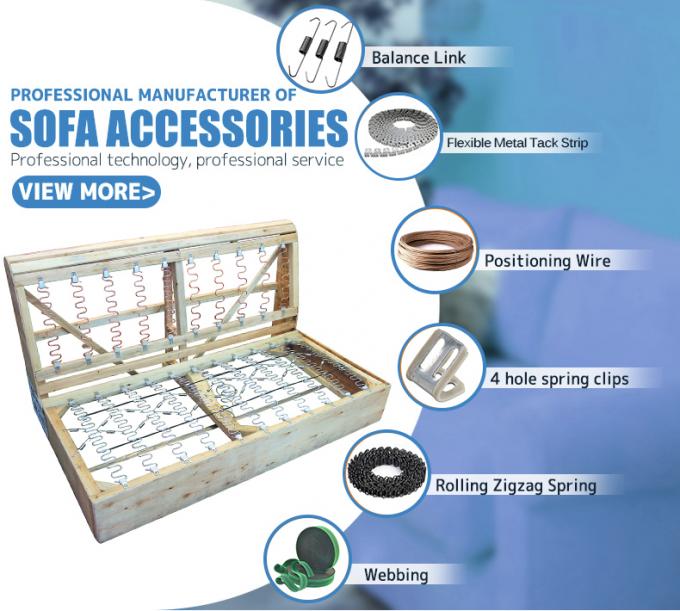 Best Qualität Stahldraht Balance Hook Zigzag Spring Festklemm für Sofas 2