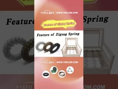 Maßgeschneiderte Größe Schwarze Farbe 3,6 mm Stahl Polsterung Rundes Sofa Zigzag Feder