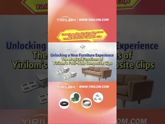 4-Loch-Sofafeder-Sofa Metall-Kunststoff-Verbundclips für Möbel Zickzackfeder