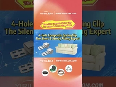 4-Loch-Sofafeder-Sofa Metall-Kunststoff-Verbundclips für Möbel Zickzackfeder