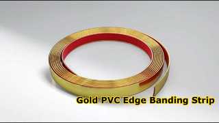 Großhandel chromgoldene PVC-Kantenverkleidungsleiste, Sofaverkleidung, Möbel, dekorative Kantenanleimung für Schränke