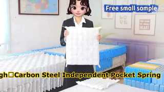 High‑Carbon Steel Independent Pocket Spring, Dual‑Use for Sofa & Mattress Cushion, Noiseless Support